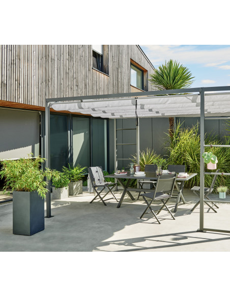 Tonnelle "Toit Coulissant" L.4 x l.3 m - ECLOZ ECLOZ Pergola, tonnelle et gazebo