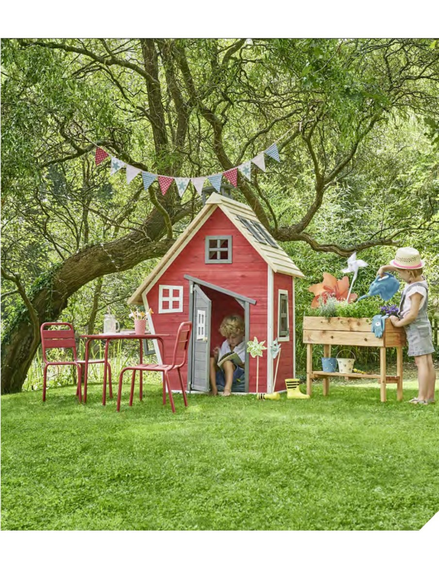 Table Lutin Rouge - Jardiland Jardiland Table et chaise de jardin pour enfant