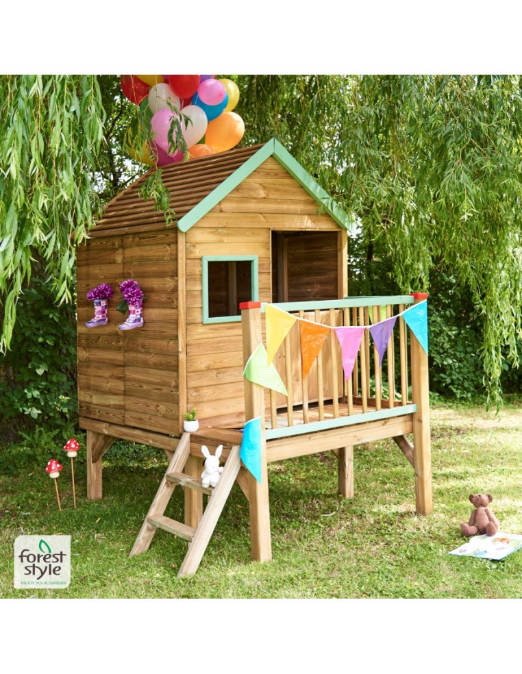 Cabane pour enfant "Winny" sur pilotis Forest Style Cabane de jardin pour enfant