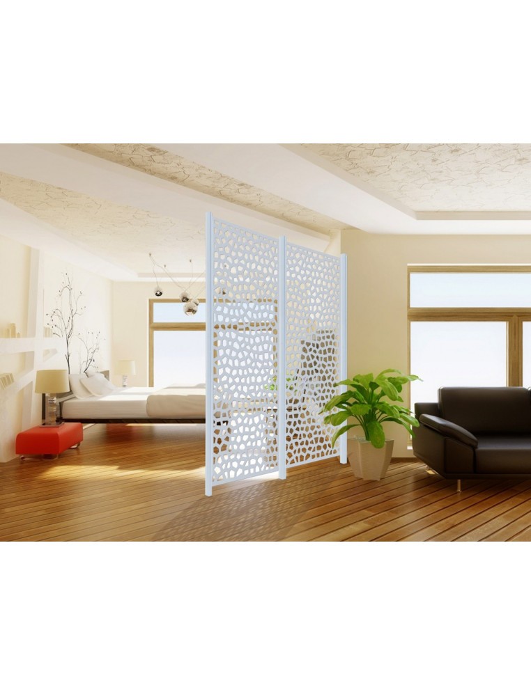 Poteau 2,15 m - "ALUPOST" - Blanc  Accessoires pour clôture, bordure et occultation