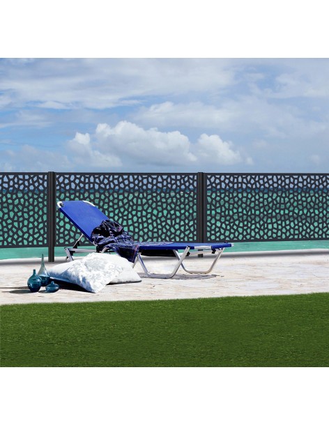 Profil "H" anthracite pour panneau mosaïc  Accessoires pour clôture, bordure et occultation 2