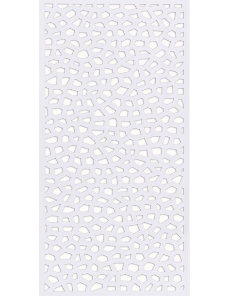 Lot de 2 caches blanc "TAP BASFIX" pour panneau mosaïc  Accessoires pour clôture, bordure et occultation 2