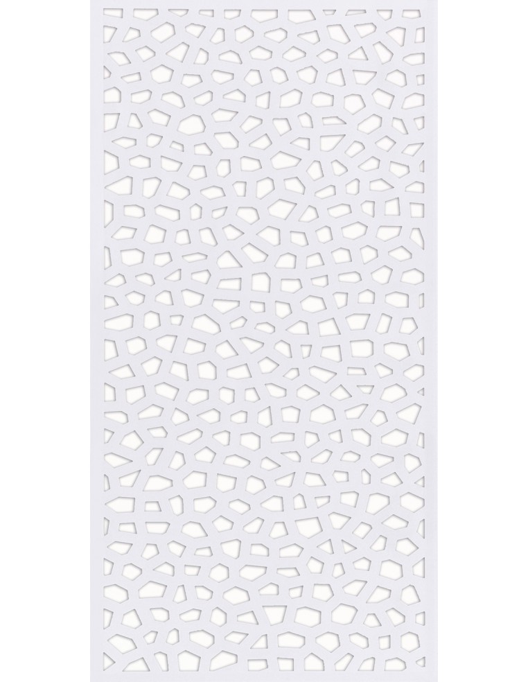 Lot de 2 caches blanc "TAP BASFIX" pour panneau mosaïc  Accessoires pour clôture, bordure et occultation