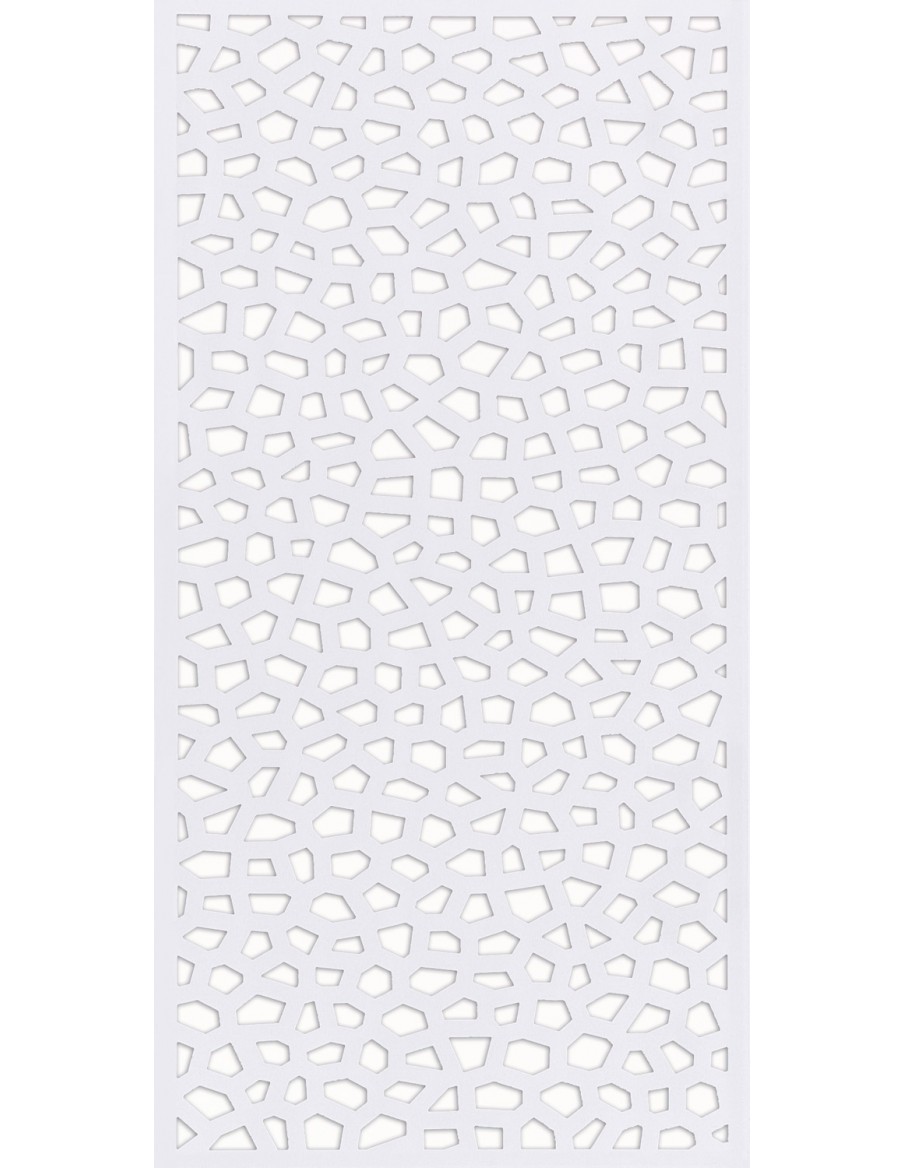 Lot de 2 caches blanc "TAP BASFIX" pour panneau mosaïc  Accessoires pour clôture, bordure et occultation