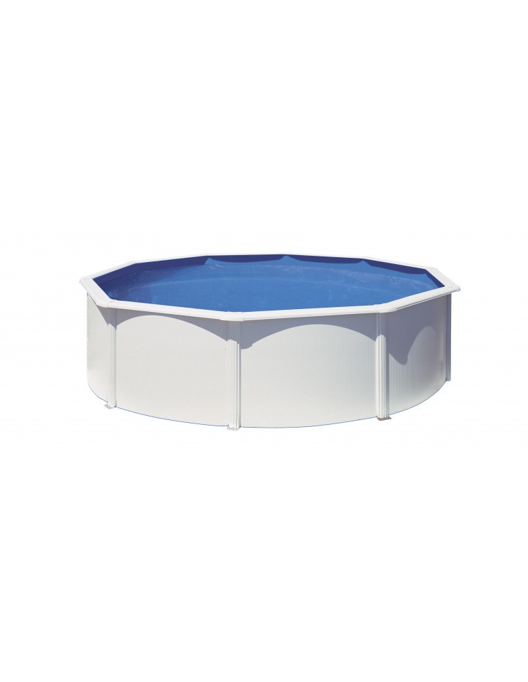 Piscine Fidji hors-sol en acier - Ø 460 x H120 cm - Gré Gré Piscines