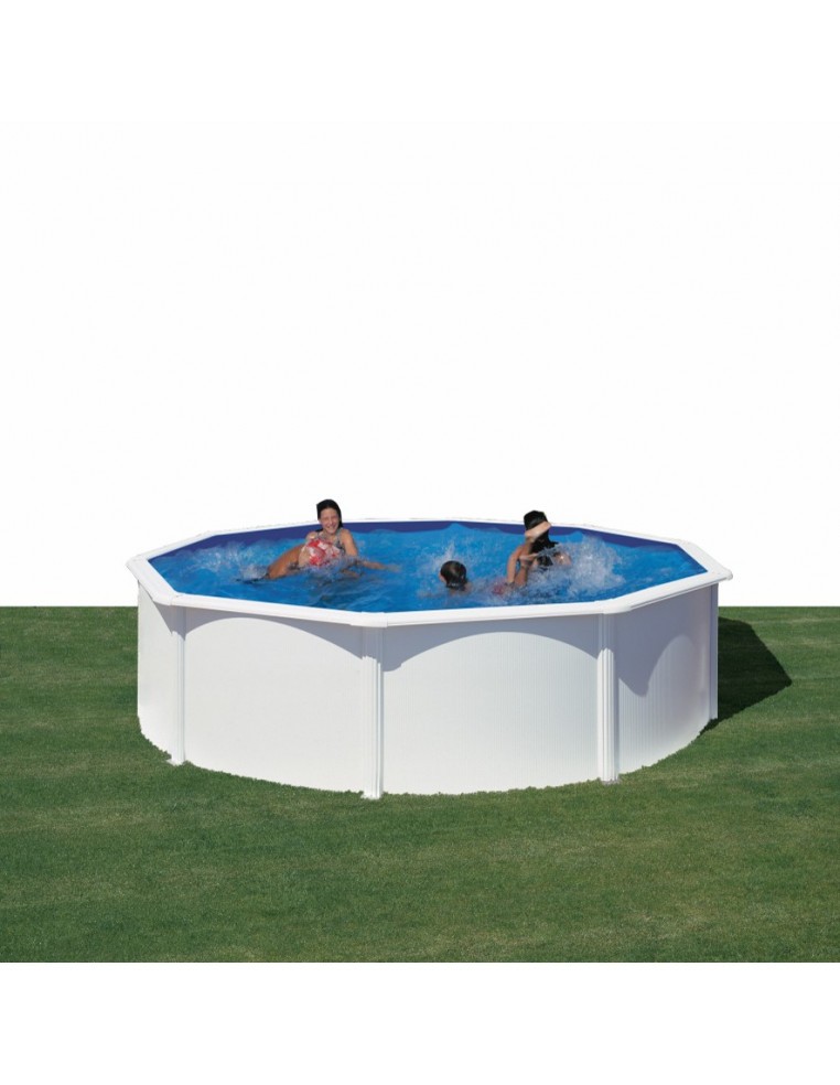 Piscine Fidji hors-sol en acier - Ø 460 x H120 cm - Gré Gré Piscines