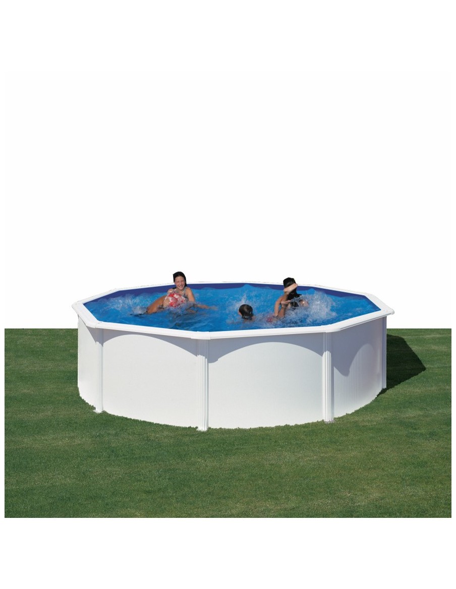 Piscine Fidji hors-sol en acier - Ø 460 x H120 cm - Gré Gré Piscines