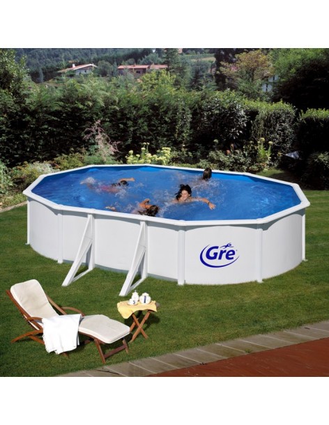Piscine Fidji hors-sol en acier - L.500 x l.300 cm - Gré Gré Piscines