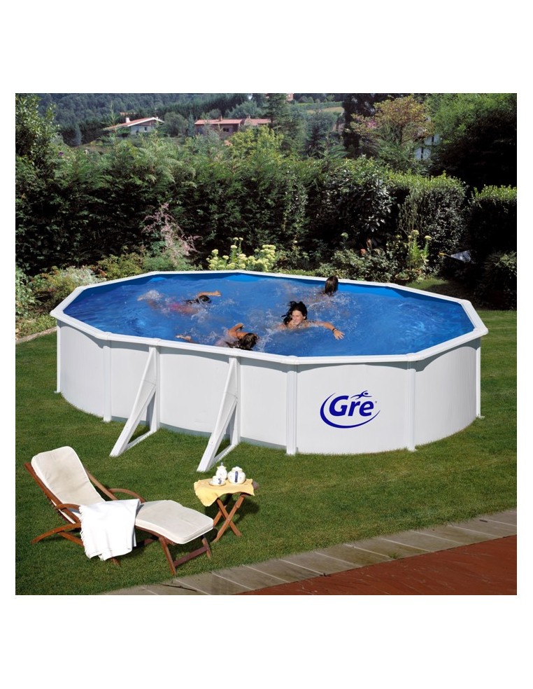 Piscine Fidji hors-sol en acier - L.500 x l.300 cm - Gré Gré Piscines