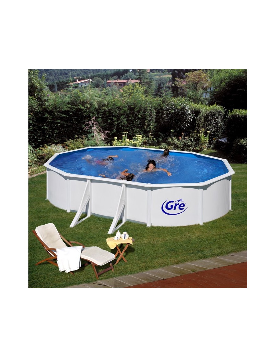 Piscine Fidji hors-sol en acier - L.500 x l.300 cm - Gré Gré Piscines