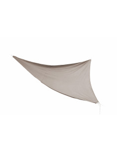 Voile d’ombrage imperméable triangle polyester taupe 5 m – ECLOZ ECLOZ Voile d'ombrage et accessoire