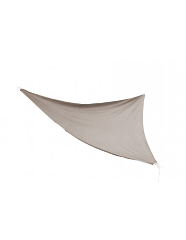 Voile d'ombrage triangulaire Taupe 5 x 5 x 5m - ECLOZ ECLOZ Voile d'ombrage et accessoire