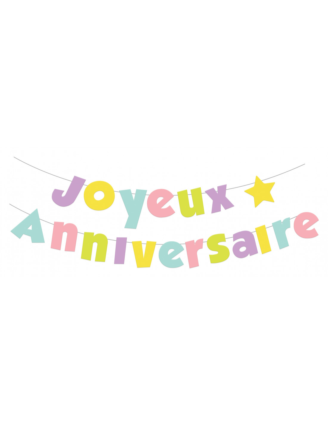 Decoration Festive Scrapcooking Guirlande Joyaux Anniversaire