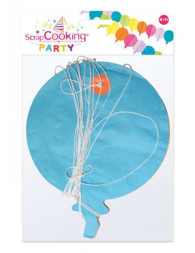 Guirlande ballons multicolore ScrapCooking Anniversaire et déco de fête