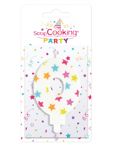 Bougie numéro 0 ScrapCooking Anniversaire et déco de fête