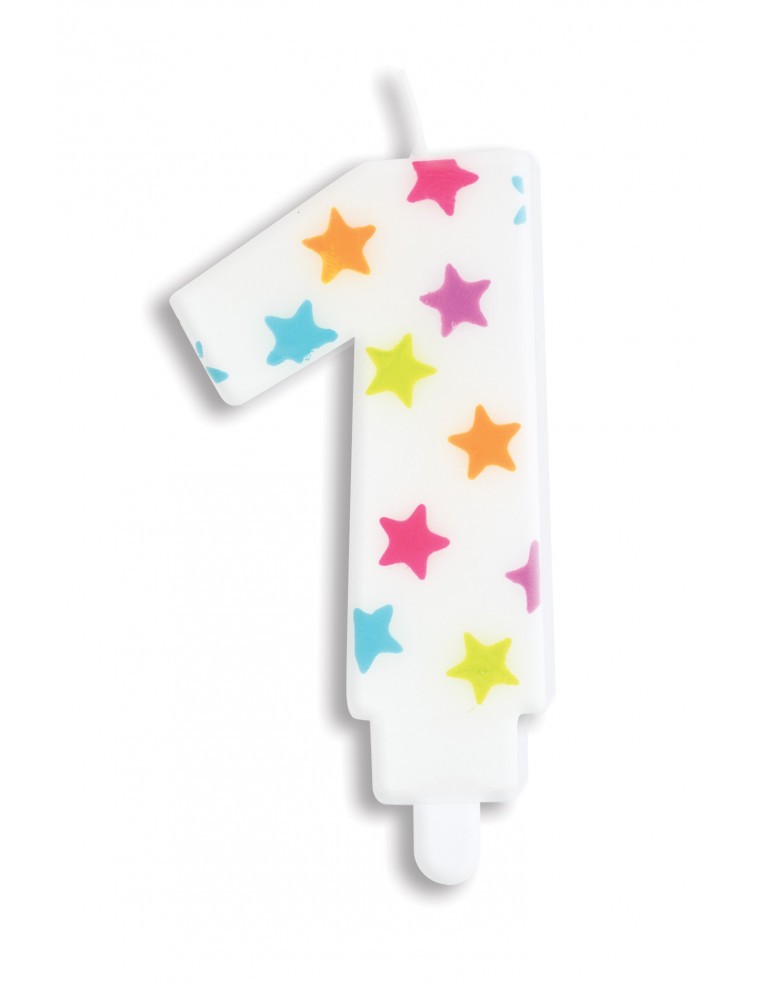 Bougie numéro 1 ScrapCooking Anniversaire et déco de fête