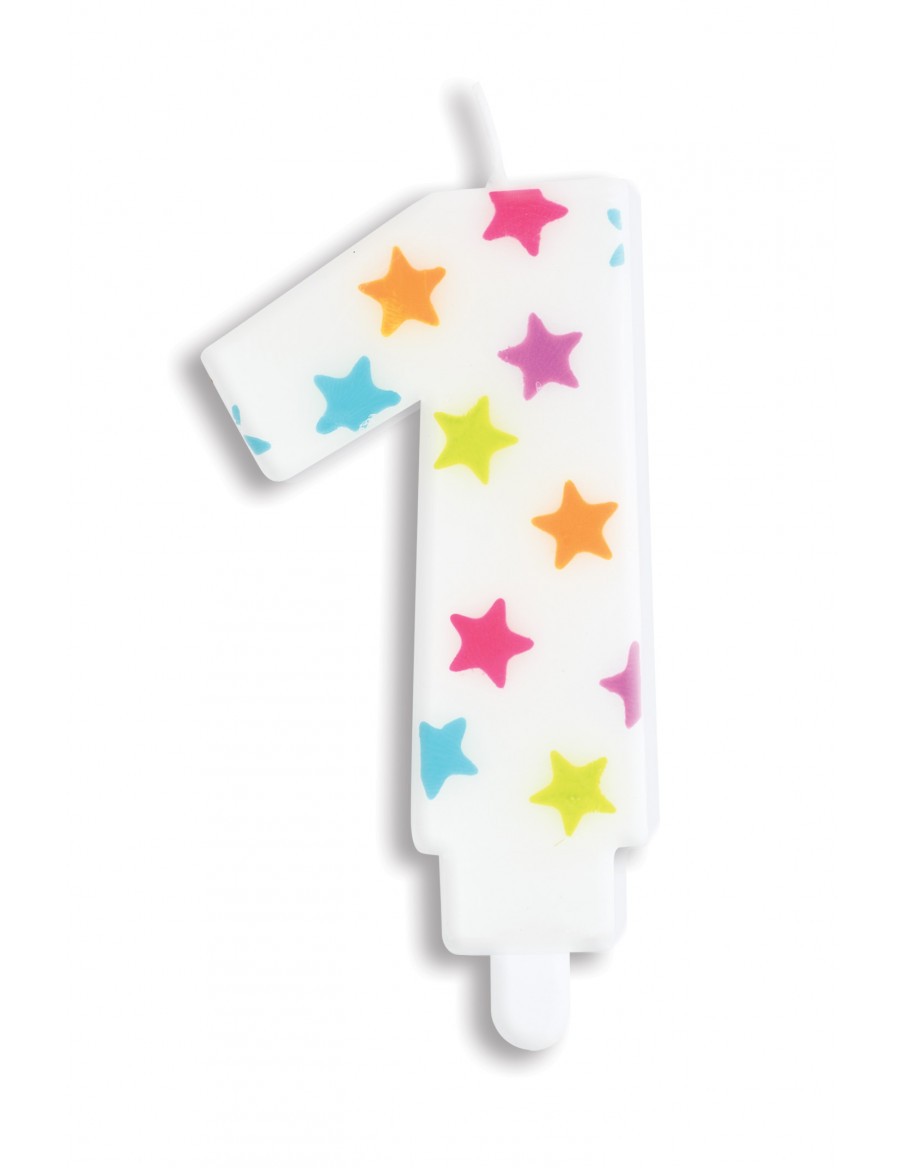 Bougie numéro 1 ScrapCooking Anniversaire et déco de fête