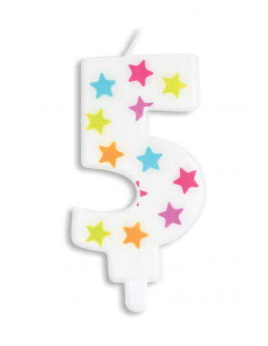 Bougie numéro 5 ScrapCooking Anniversaire et déco de fête