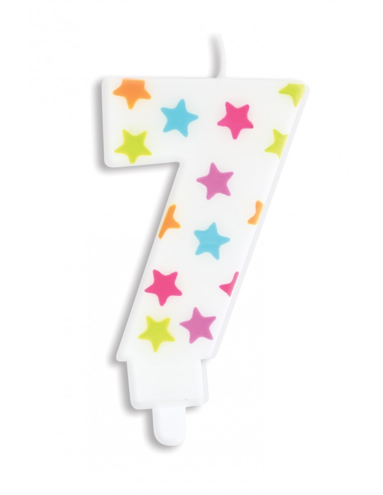 Bougie numéro 7 ScrapCooking Anniversaire et déco de fête