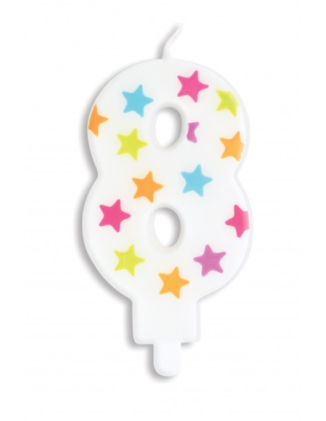 Bougie numéro 8 ScrapCooking Anniversaire et déco de fête 2