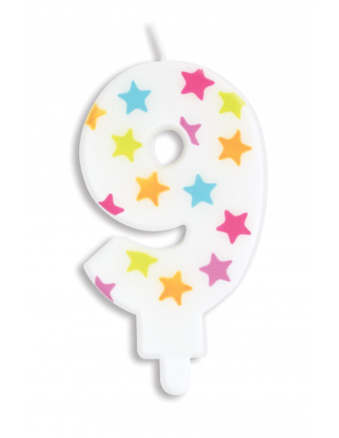 Bougie numéro 9 ScrapCooking Anniversaire et déco de fête