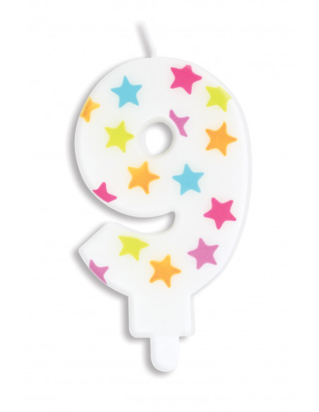 Bougie numéro 9 ScrapCooking Anniversaire et déco de fête