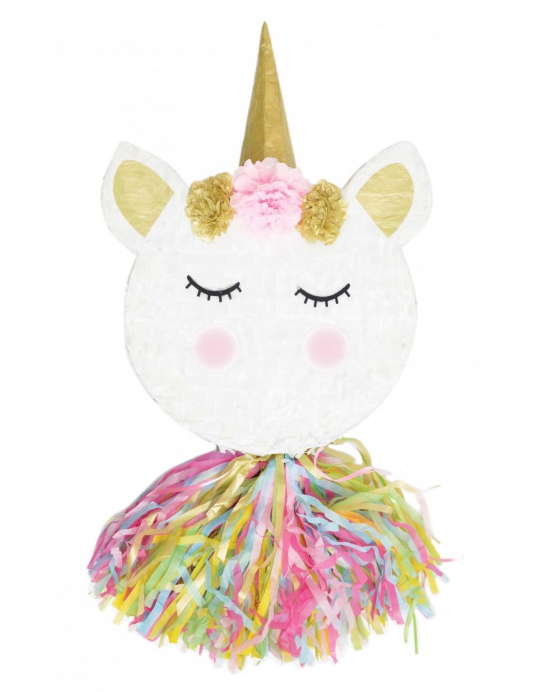 Piñata tête de licorne ScrapCooking Anniversaire et déco de fête