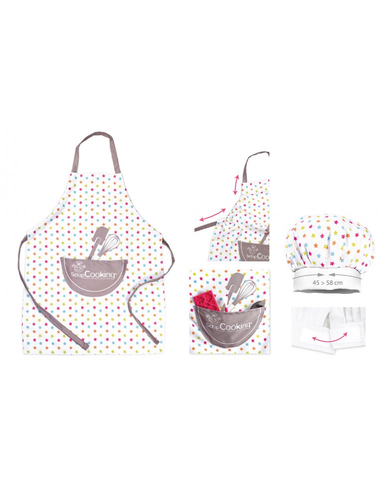 Set tablier + toque enfant ScrapCooking Moule & Ustensile de cuisine