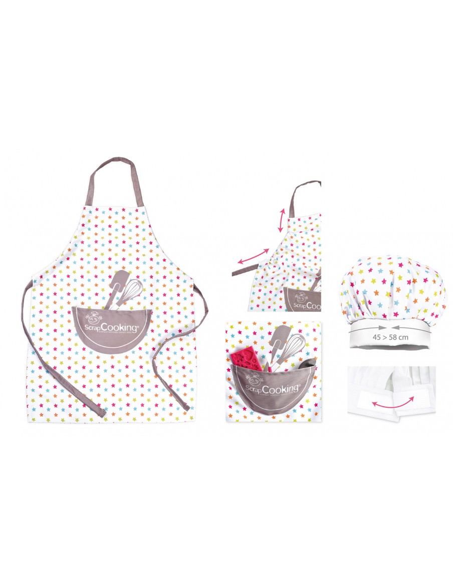 Set tablier + toque enfant ScrapCooking Moule & Ustensile de cuisine