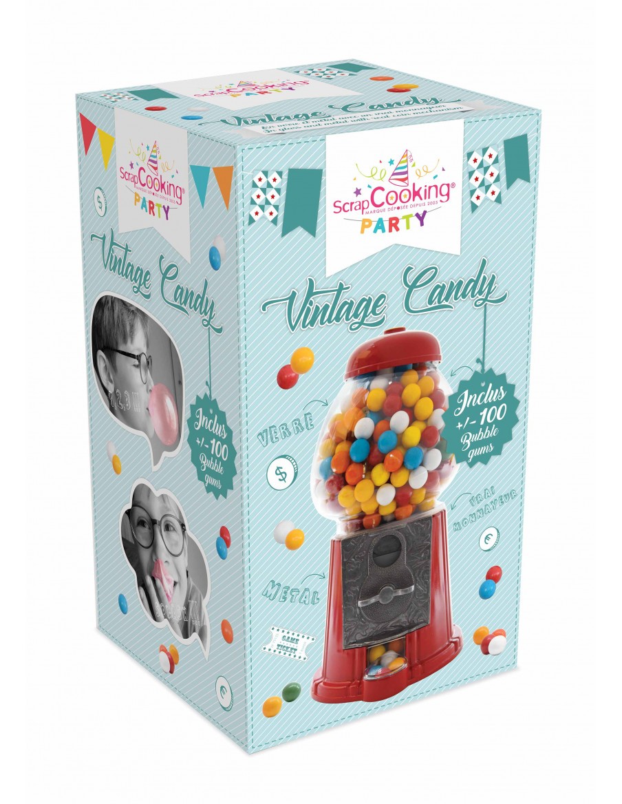 Distributeur bonbons "Bubble gum" ScrapCooking Anniversaire et déco de fête
