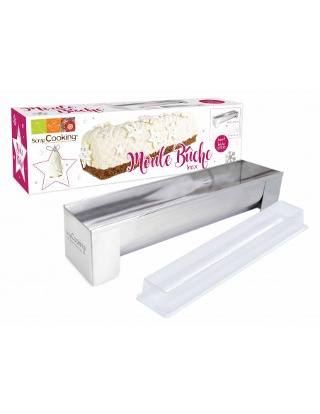 Moule inox pour bûche ScrapCooking Moule & Ustensile à pâtisserie Moule inox pour bûche ScrapCooking Moule & Ustensile à pâtisserie
