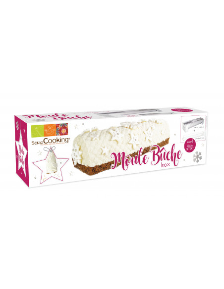 Moule inox pour bûche ScrapCooking Moule & Ustensile à pâtisserie Moule inox pour bûche ScrapCooking Moule & Ustensile à pâtisserie