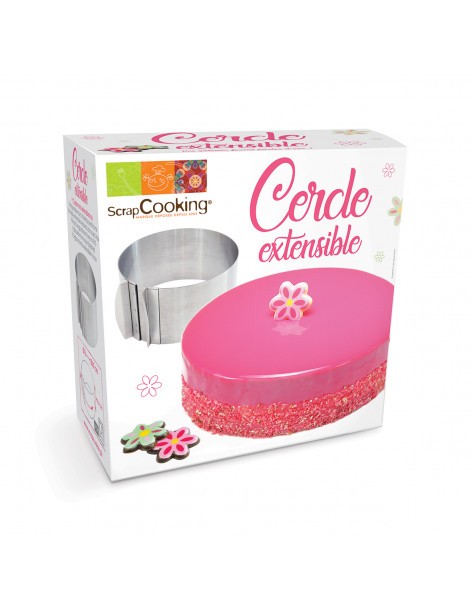 Cadre à pâtisserie extensible rond ScrapCooking Moule & Ustensile à pâtisserie
