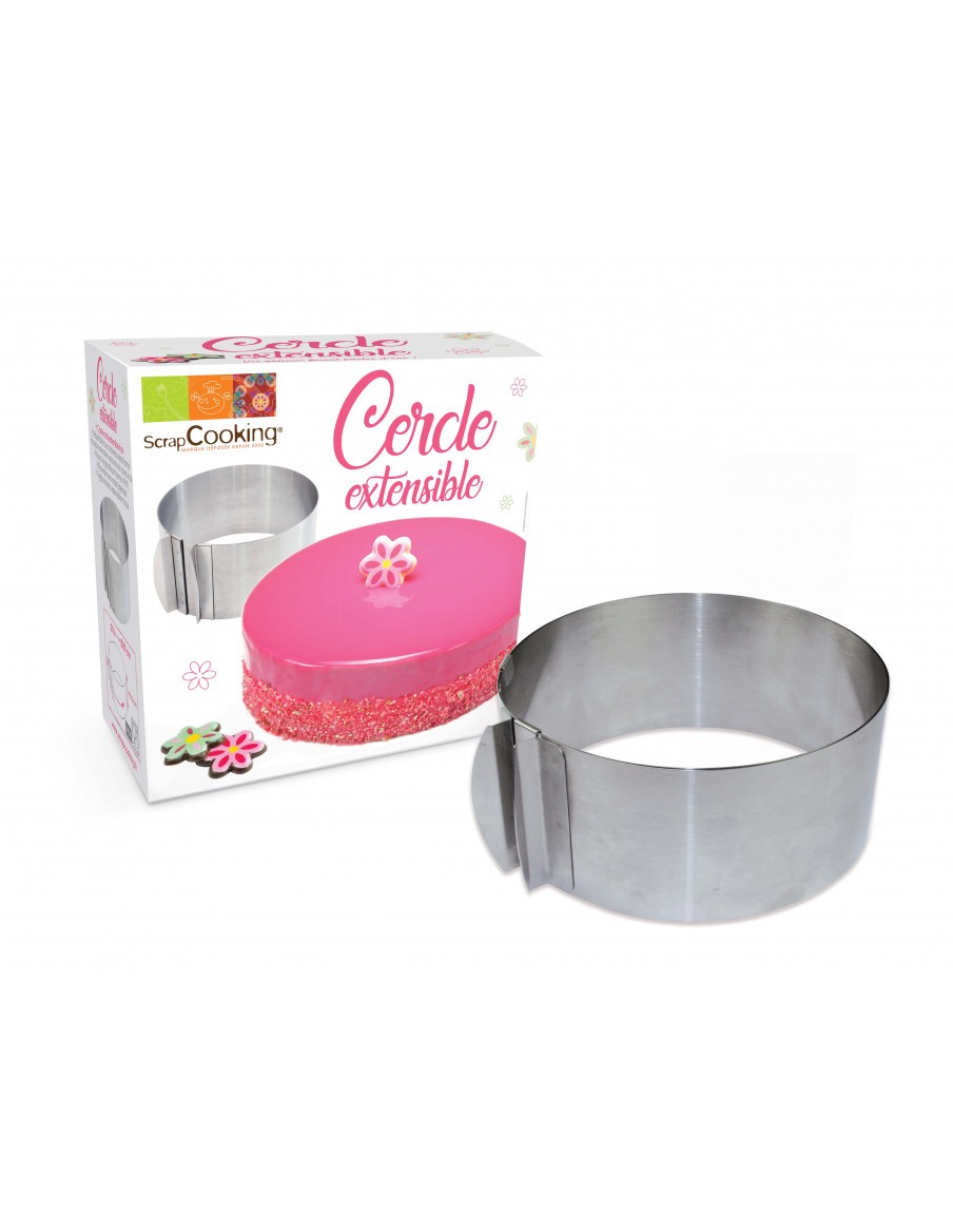 Cadre à pâtisserie extensible rond ScrapCooking Moule & Ustensile à pâtisserie