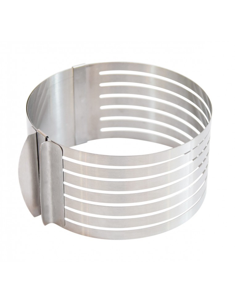 Cercle à génoise extensible inox ScrapCooking Moule & Ustensile à pâtisserie