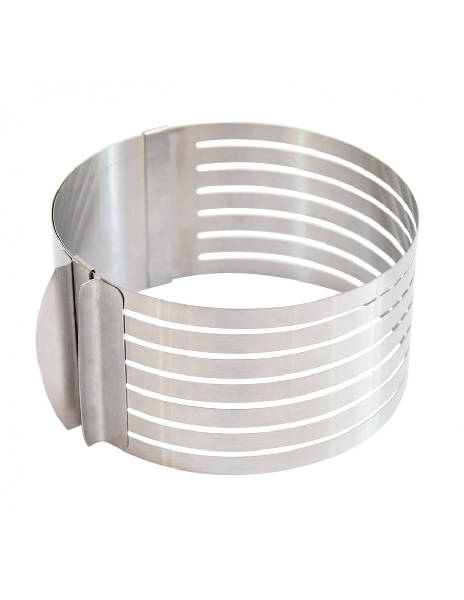 Cercle à génoise extensible inox ScrapCooking Moule & Ustensile à pâtisserie