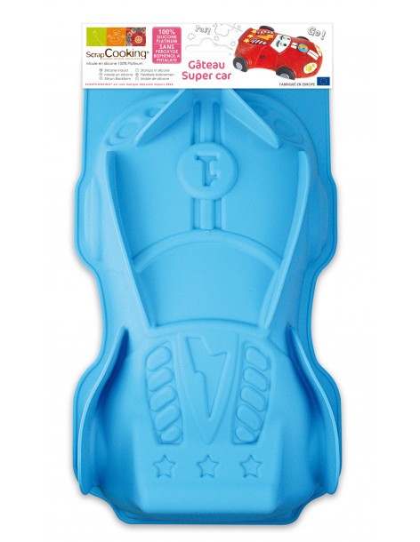Moule à gâteau 3D Super Car - ScrapCooking ScrapCooking Moule & Ustensile à pâtisserie