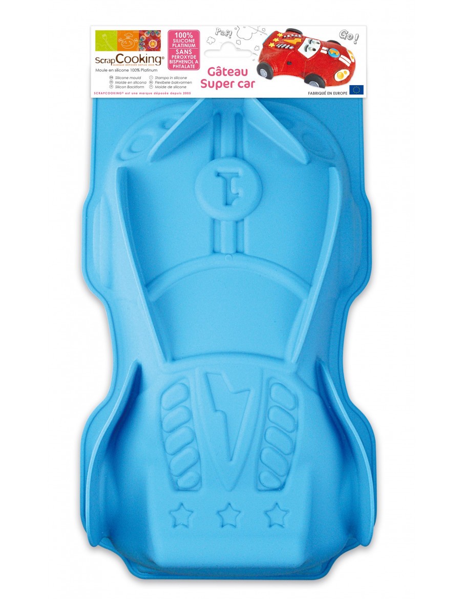 Moule à gâteau 3D Super Car - ScrapCooking ScrapCooking Moule & Ustensile à pâtisserie