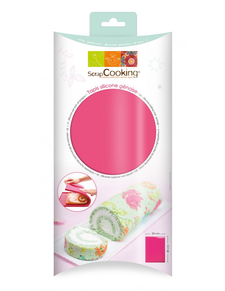 Tapis en silicone pour génoise ScrapCooking Moule & Ustensile à pâtisserie