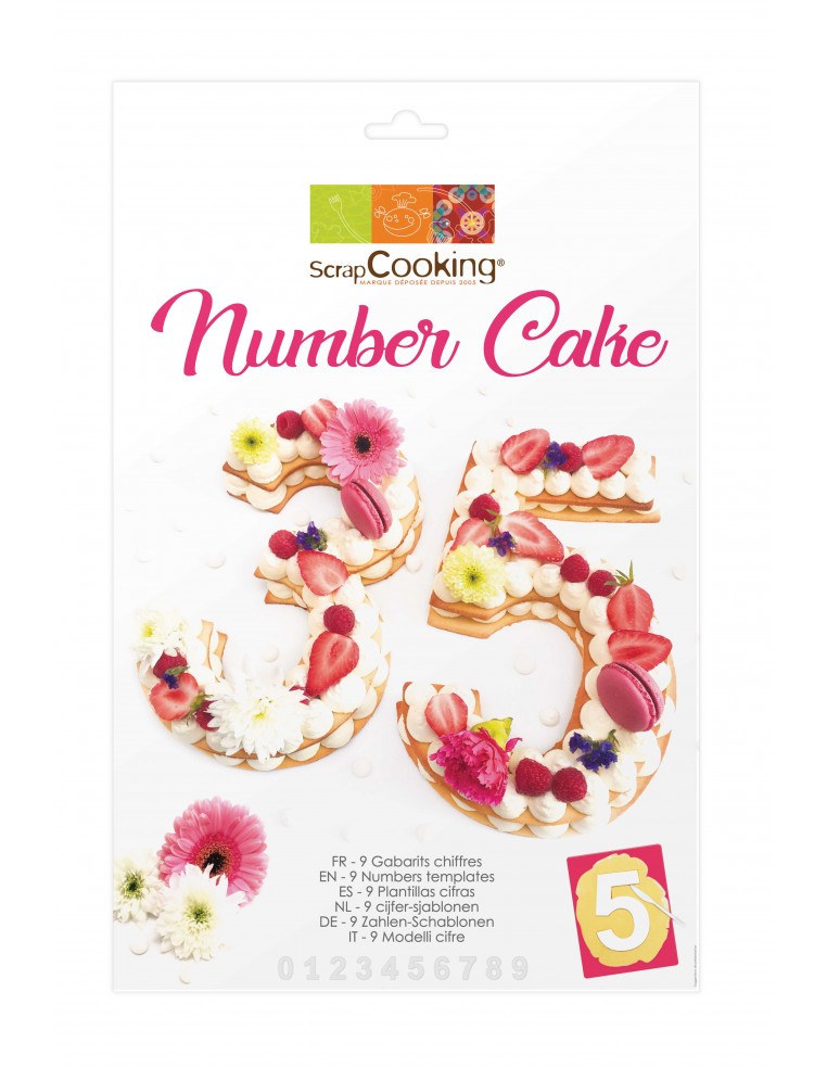 Kit "Number cake" ScrapCooking Moule & Ustensile à pâtisserie