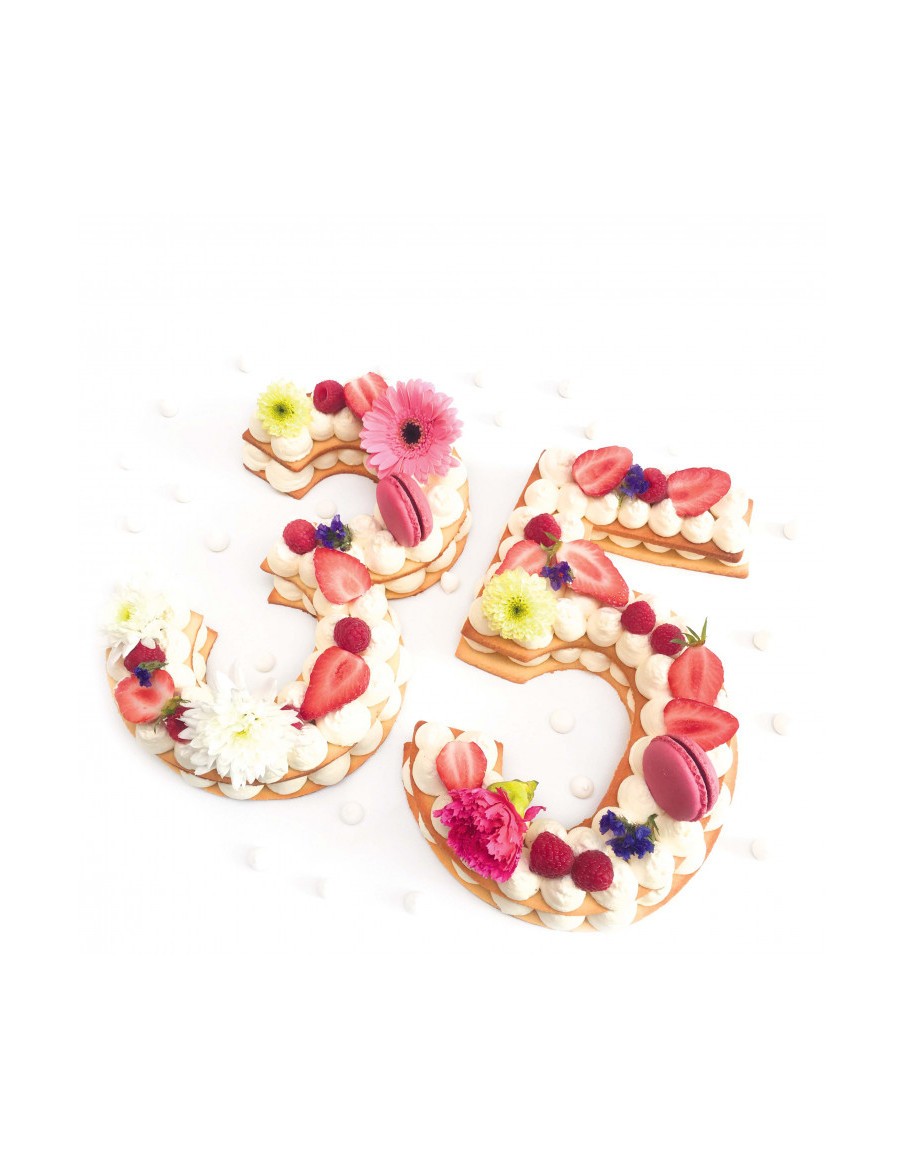 Kit "Number cake" ScrapCooking Moule & Ustensile à pâtisserie