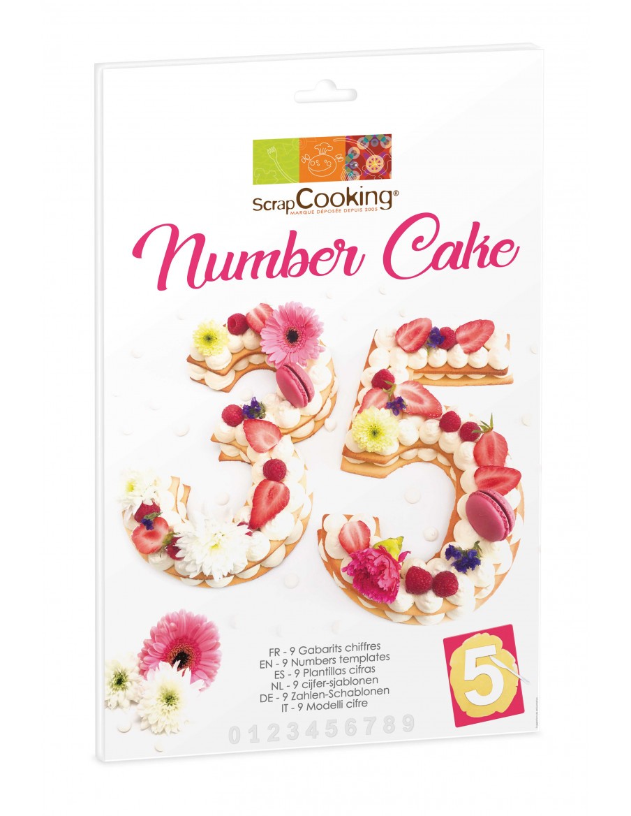 Kit "Number cake" ScrapCooking Moule & Ustensile à pâtisserie