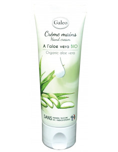 Crème mains à "L'aloe vera Bio" GALEO  Soin corps et visage