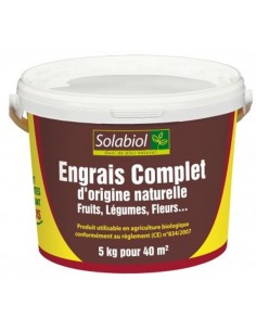 Engrais complet 5Kg Solabiol Engrais universel