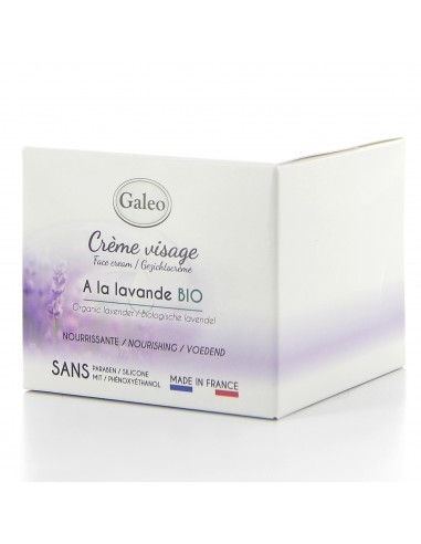 Crème visage à la "Lavande BIO" GALEO Soin corps et visage