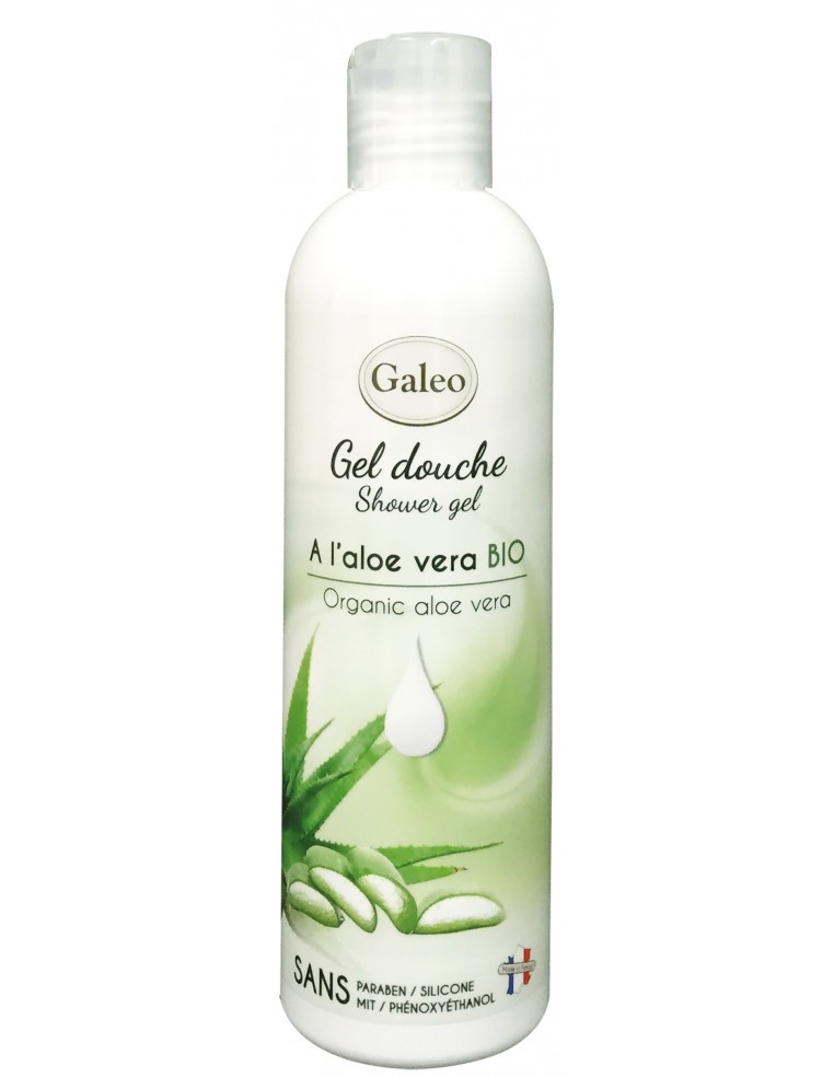 Gel douche à "l'aloe vera Bio" GALEO  Soin corps et visage