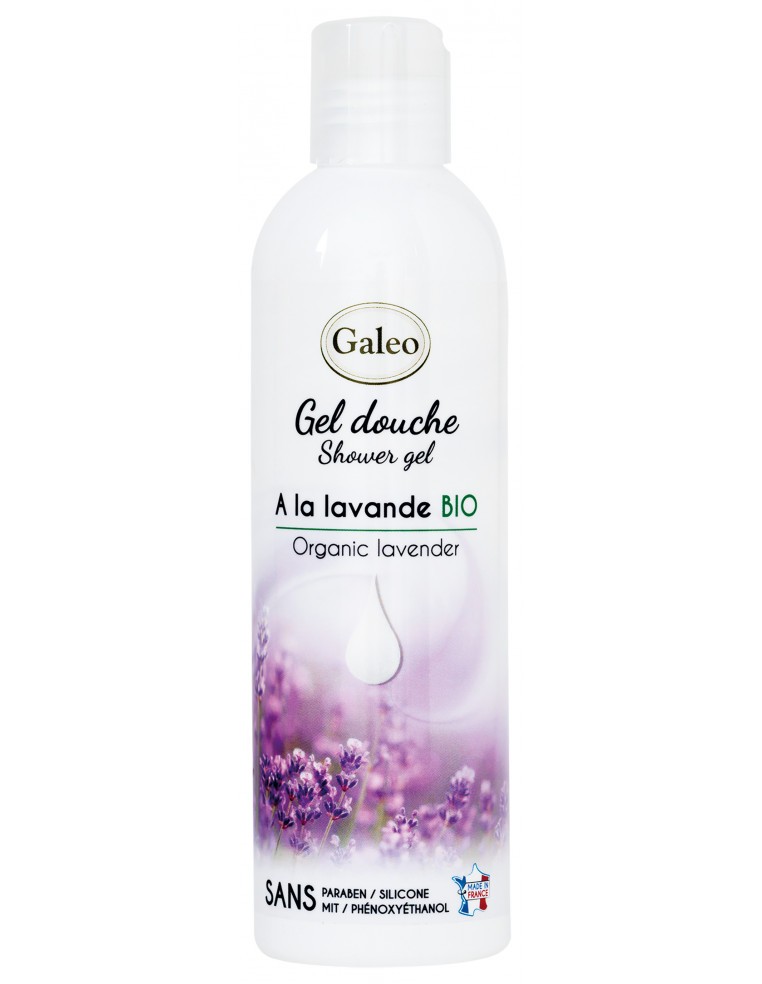 Gel douche à la "Lavande Bio" GALEO  Soin corps et visage