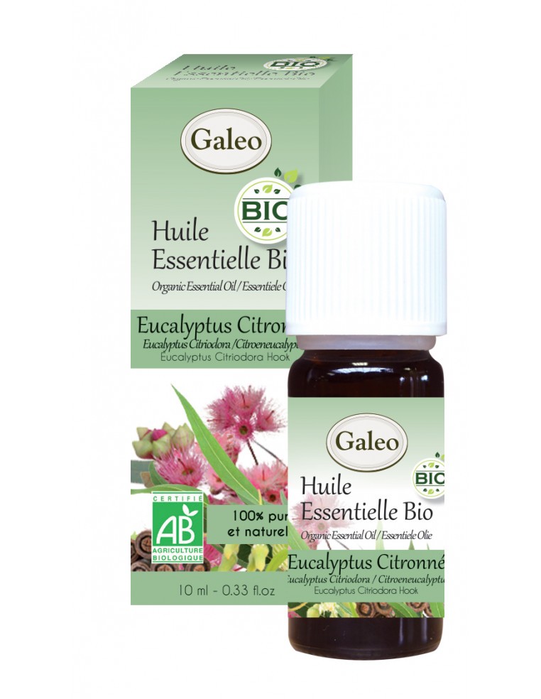 Huile essentielle Bio - Eucalyptus citronné GALEO  Huile essentielle