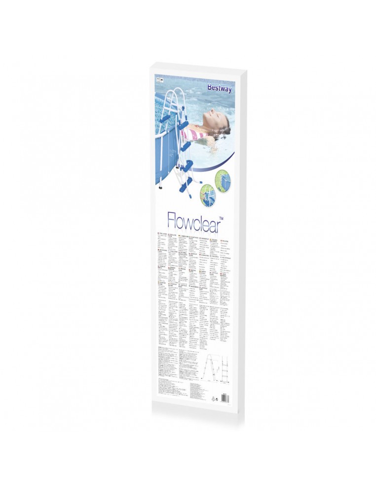 Echelle 2x 3 marches Pour piscine H.1,07 m - Bestway BestWay Accessoires Piscine Hors-Sol