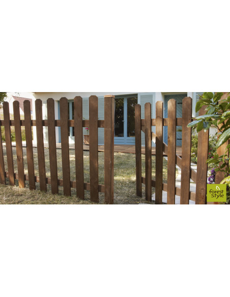 Portillon battant Mustang - Dim. 100 x 100 cm Forest Style Accessoires pour clôture, bordure et occultation